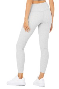 Alo Yoga High-Taille Micro Waffle LowKey Leggings Grau | ZPLDHYA-98