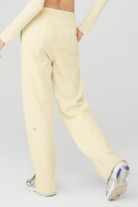 Alo Yoga High-Taille Offline Gerade Leg Sweatpant Sporthosen Hellgelb | FCXAIVZ-24
