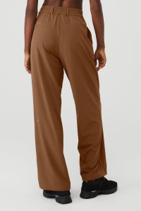 Alo Yoga High-Taille Pursuit Trouser Sporthosen Braun | NWTHBUM-93