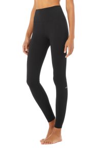 Alo Yoga High-Taille Solid Vapor Leggings Schwarz | WKCGBDP-05