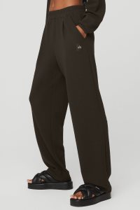Alo Yoga High-Taille Tailored Sweatpant Sporthosen Kaffee | LYCPOZK-07