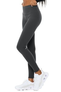 Alo Yoga High-Taille Winter Warmth Plush Leggings Dunkelgrau | MUDVPYK-12