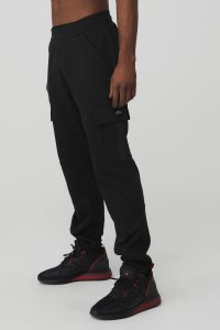 Alo Yoga Highline Cargo Sweatpant Sporthosen Schwarz | CBGOTVP-43