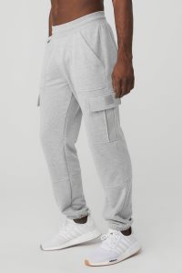 Alo Yoga Highline Cargo Sweatpant Sporthosen Grau | DEUQYGW-67