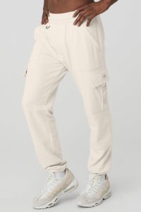 Alo Yoga Highline Cargo Sweatpant Sporthosen Beige | ERULVQY-39
