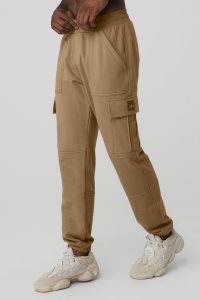 Alo Yoga Highline Cargo Sweatpant Sporthosen Khaki | LPTYRKI-34