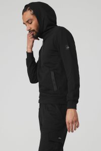 Alo Yoga Highline Hoodie Schwarz | QXUZLWN-20