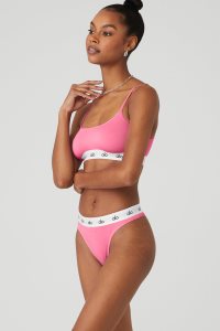 Alo Yoga Icon Cami Lauf Bh Rosa | DRKPWNT-87