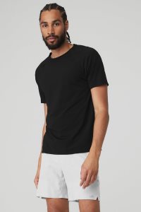 Alo Yoga Idol Performance Tee (2 Pack) Laufshirt Schwarz | TAUOIFY-47