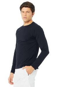 Alo Yoga Idol Performance Tee Long Sleeve Navy | QGSEYIN-13