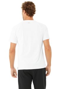 Alo Yoga Idol Performance Tee Short Sleeve Weiß | JKVZWXY-32