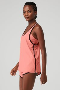 Alo Yoga Ivy League Muskelshirt Schwarz | PCTJQRL-20