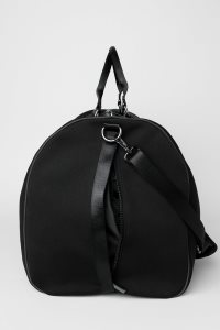 Alo Yoga Large Traverse Duffle Tasche Schwarz Silber | MRHQBDL-08