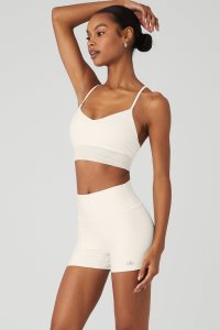 Alo Yoga Lavish BHs Weiß | LSABOPI-40