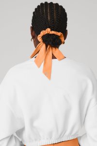 Alo Yoga Love Knots Tie Scrunchie Stirnband Orange | DRAPWFO-75
