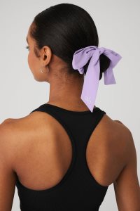 Alo Yoga Love Knots Tie Scrunchie Stirnband Lila | HARFMPG-90