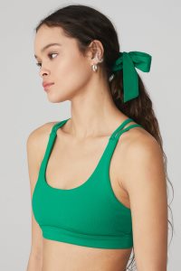 Alo Yoga Love Knots Tie Scrunchie Stirnband Grün Türkis | ZQDVBHL-20