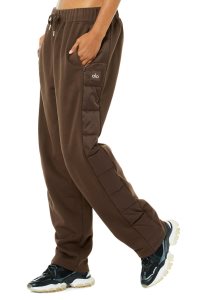 Alo Yoga Mash Up Sweatpant Sporthosen Kaffee | YNFTMWO-38