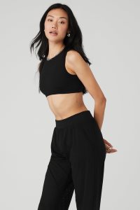 Alo Yoga Mesh All-Star Muskelshirt Schwarz | PAHLBWY-41