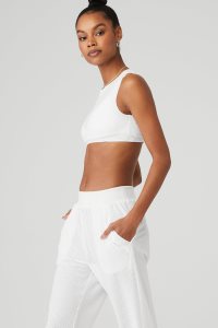 Alo Yoga Mesh All-Star Muskelshirt Weiß | UYKCQFT-69