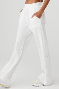 Alo Yoga Mesh All-Star Weite Leg Pant Sporthosen Weiß | PCXMEFZ-83