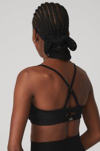 Alo Yoga Mesh Haute Summer Scrunchie Stirnband Schwarz | WODVXKY-35