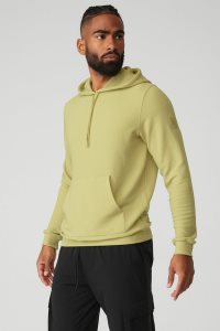 Alo Yoga Micro Waffle Fast Break Hoodie Gelb | TEAKXWI-96