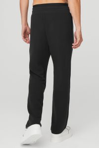 Alo Yoga Micro Waffle Fast Break Sweatpant Sporthosen Schwarz | ABIDMSY-82