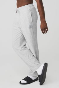 Alo Yoga Micro Waffle Fast Break Sweatpant Sporthosen Grau | QZBTYNC-10