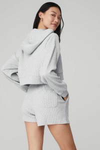 Alo Yoga Muse Hoodie Grau | NFEXYUR-40