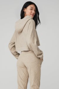 Alo Yoga Muse Hoodie Khaki | ZCFJDIH-04