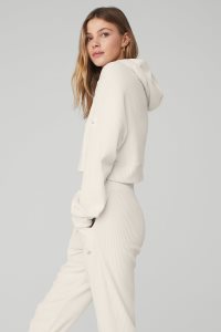 Alo Yoga Muse Hoodie Weiß | LMVSFRC-90
