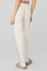 Alo Yoga Muse Sweatpant Sporthosen Weiß | XPLEIZS-01