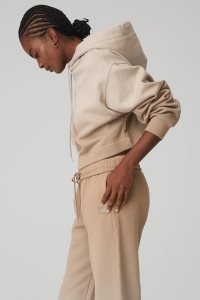 Alo Yoga Ombre Bae Hoodie Beige | BMZHCAS-51