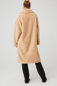 Alo Yoga Oversized Trench Fleecejacken Braun | ZNFSOHW-17