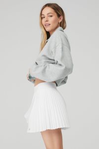Alo Yoga Polo Henley Pullover Grau | UQVBOJN-87