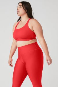Alo Yoga Power Play High Impact BHs Rot | WVHGXYQ-46