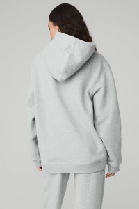 Alo Yoga Renown Heavy Weight Hoodie Grau | SGQMYNF-63