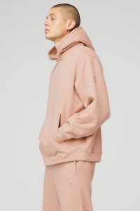 Alo Yoga Renown Heavy Weight Hoodie Rosa | BNHIAXZ-56