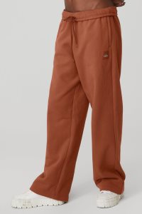 Alo Yoga Renown Heavy Weight Sweatpant Sporthosen Rot | MZEJHTU-37