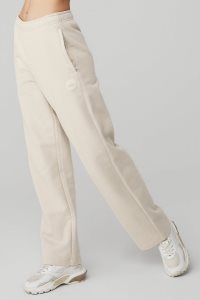 Alo Yoga Renown Heavy Weight Sweatpant Sporthosen Beige | ZXHMKLB-70