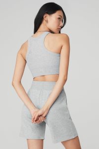 Alo Yoga Seamless Delight High Neck Muskelshirt Grau | DZPOLVX-50