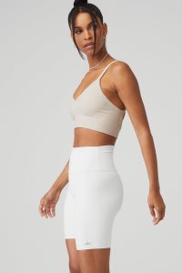Alo Yoga Seamless Gerippt Low Back BHs Beige | PONYRSH-29