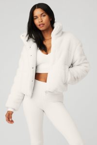 Alo Yoga Snow Angel Puffer Pufferjacke Weiß | LRJUXKV-34