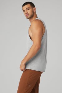 Alo Yoga Society Muskelshirt Grau | RWJZSLI-46