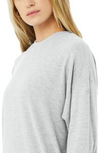 Alo Yoga Soho Pullover Grau | XNFKMZE-49