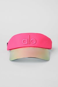 Alo Yoga Solar Visor Kappen Rosa | ELKOXMZ-84