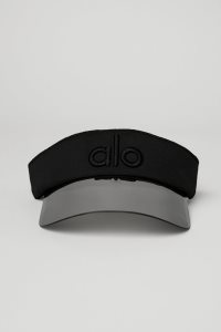 Alo Yoga Solar Visor Kappen Schwarz | ILFUHEV-20