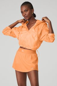 Alo Yoga Sprinter Fleecejacken Orange | VMNPIQX-17