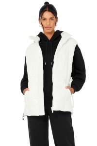 Alo Yoga Stunner Puffer Weste Weiß | ZHIWTDG-57